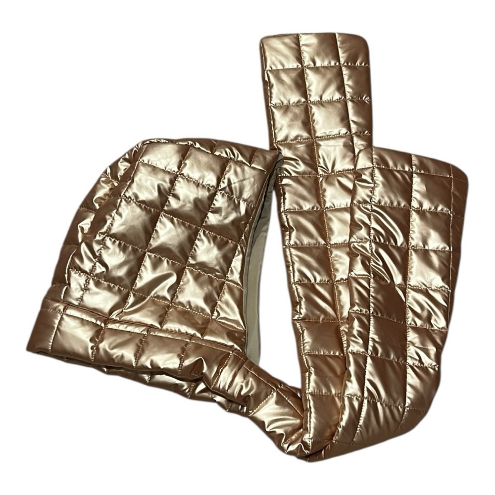 By Anthropologie Puffy Quilted Hood Scarf